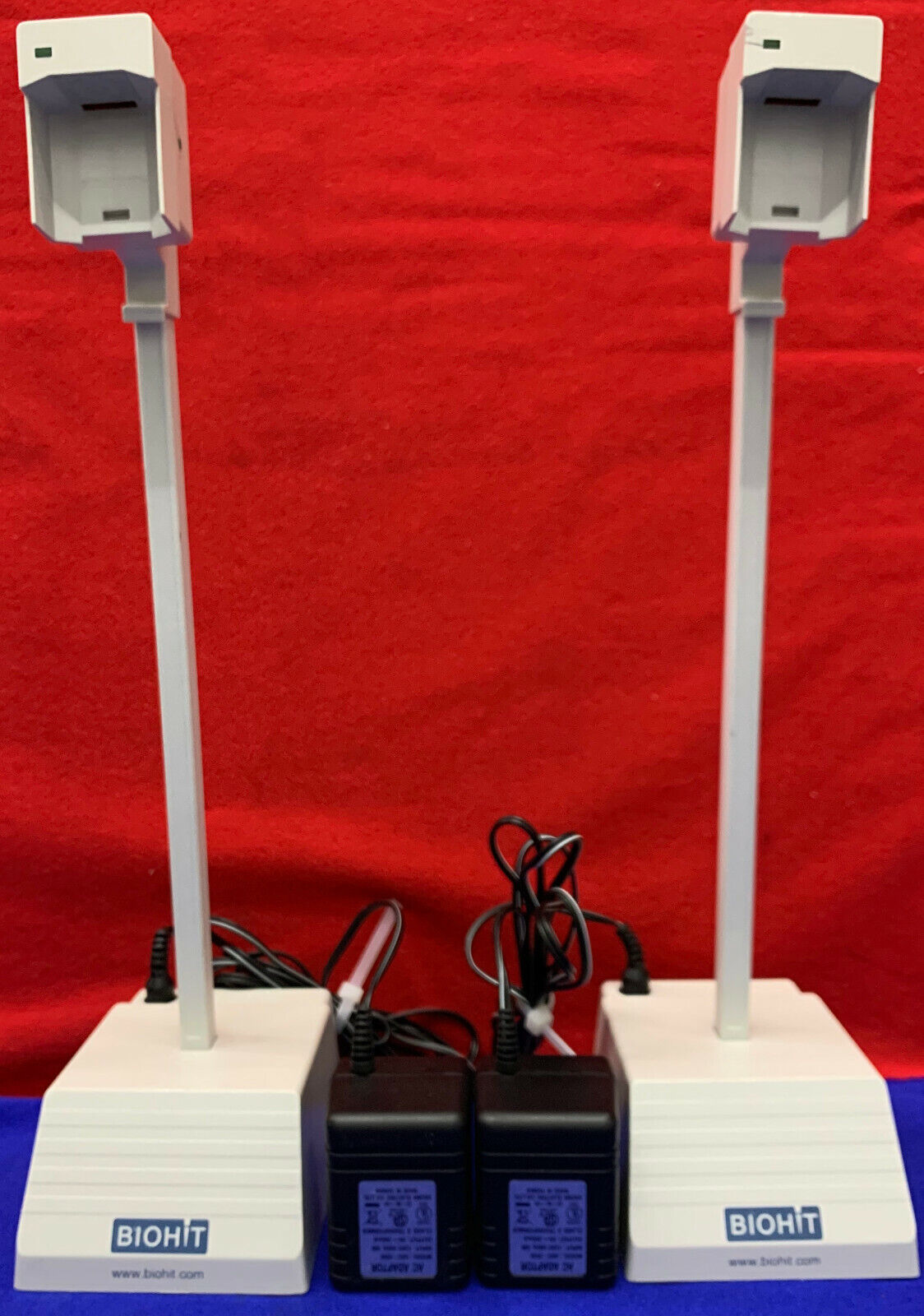 QTY 2 - BIOHIT PIPETTE CHARGING STAND / POWER SUPPLY / UNABLE TO TEST