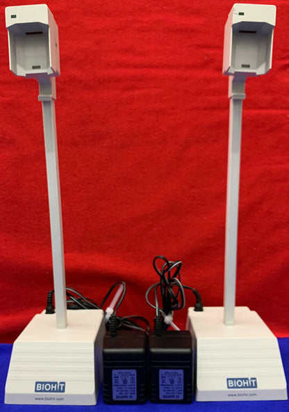 QTY 2 - BIOHIT PIPETTE CHARGING STAND / POWER SUPPLY / UNABLE TO TEST