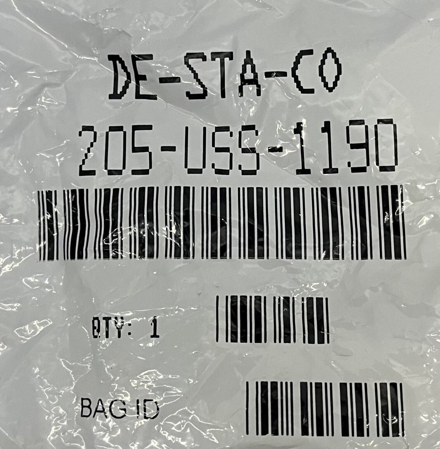 DE-STA-CO 205-USS-1190 HORIZONTAL MANUAL HOLD-DOWN CLAMP LOT OF 3