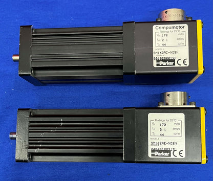 Lot of 2 Parker Compumotor Brushless Servo Motor SM162AE-NGSN