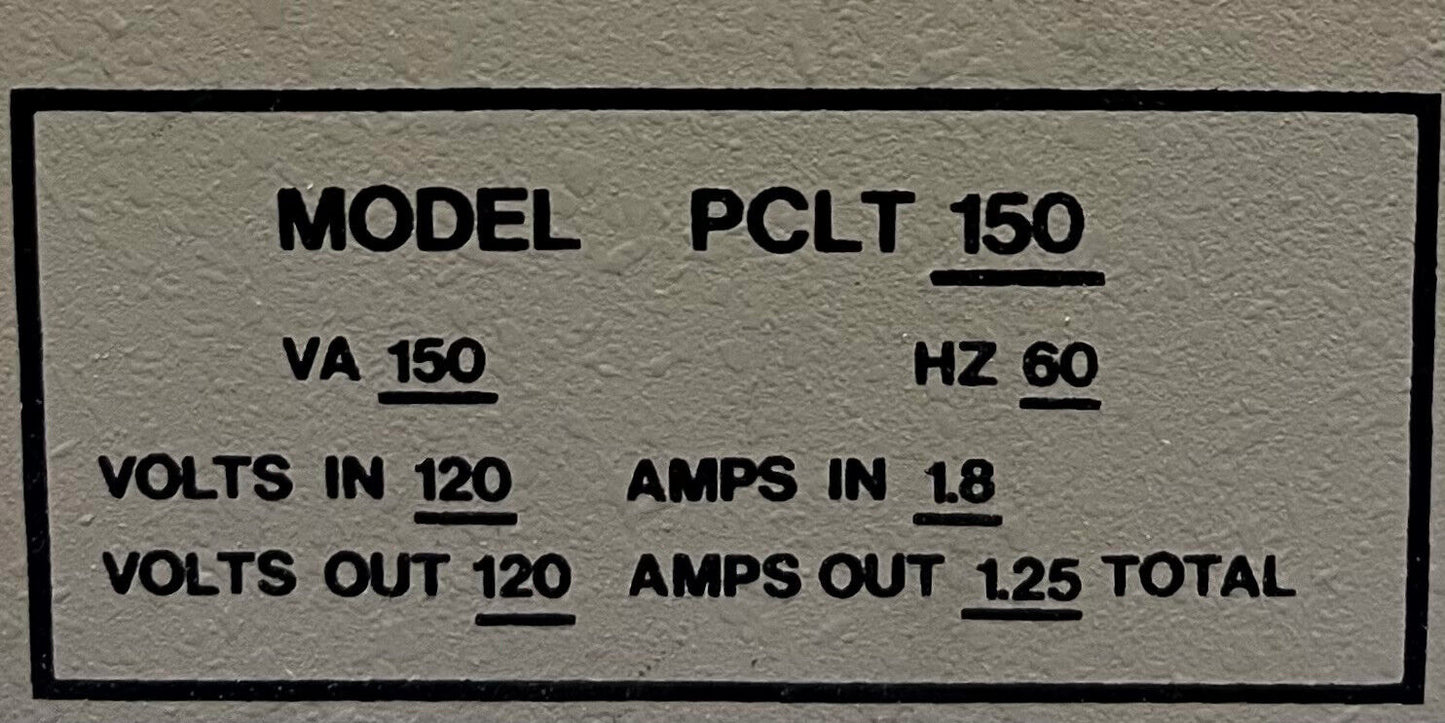 ACONDICIONADOR DE LÍNEA ELÉCTRICA LINETAMER PCLT 150 150VA 60HZ ENTRADA 120 SALIDA 120