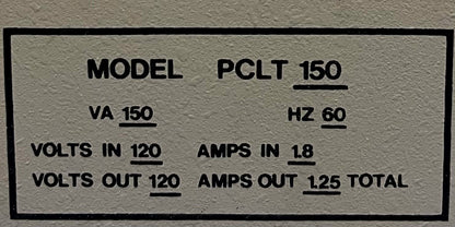 ACONDICIONADOR DE LÍNEA ELÉCTRICA LINETAMER PCLT 150 150VA 60HZ ENTRADA 120 SALIDA 120