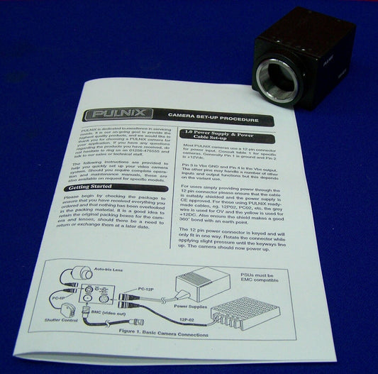 CÁMARA PULNIX TM-6EX VIDEO MONOCROMO CCD DE ALTA RESOLUCIÓN