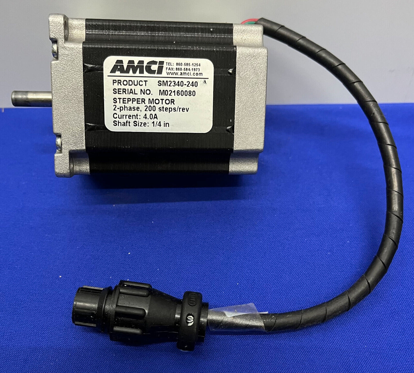 AMCI ADVANCED MICRO STEPPER MOTOR SM2340-240 SINGLE SHAFT 1/4”