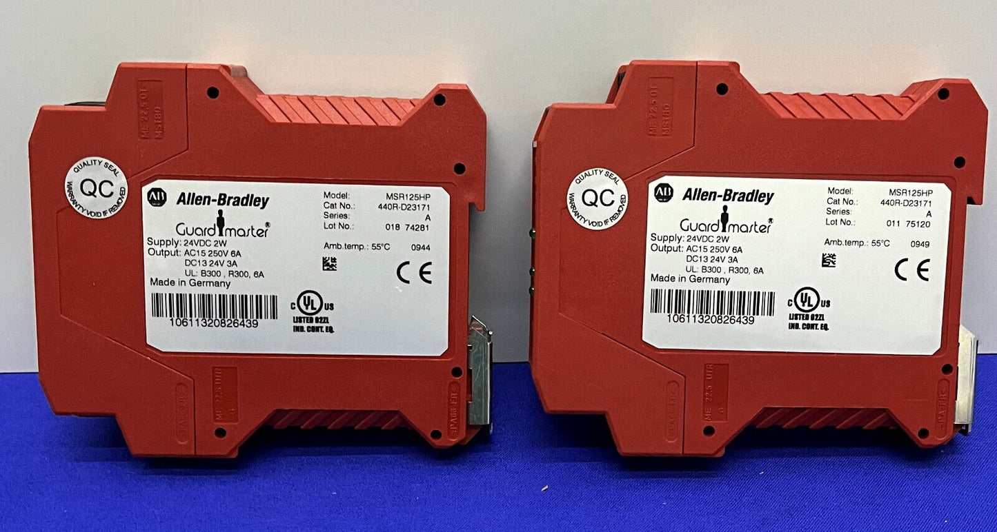 AB ALLEN BRADLEY GUARD MASTER 440R-D23171 MSR125HP SICHERHEITSRELAIS, 2 STÜCK