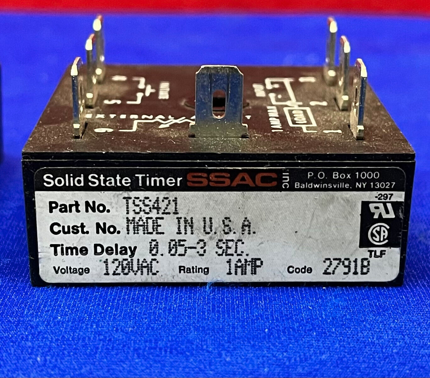 1 LOTE CANTIDAD 3 - TEMPORIZADOR DE ESTADO SÓLIDO ASEA BROWN BOVERI TSS421