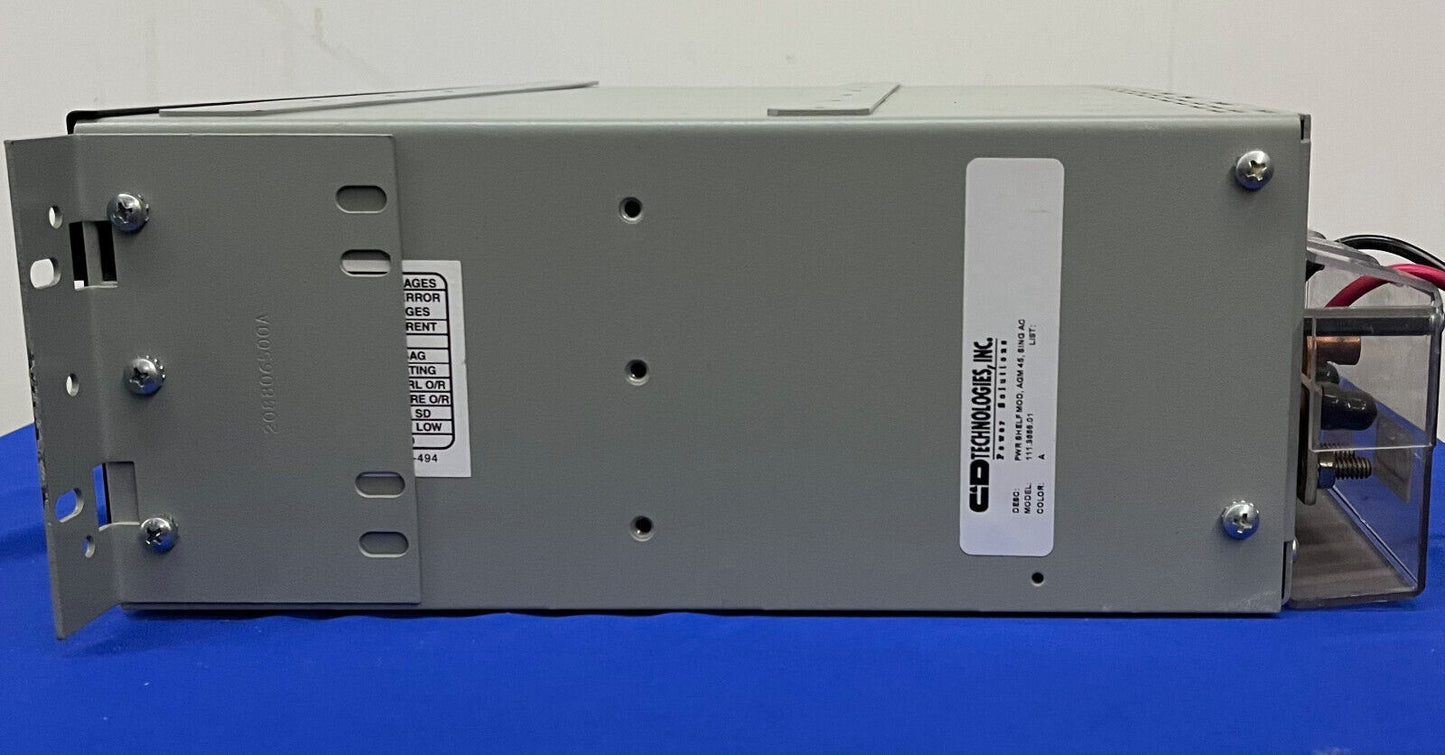 C&amp;D TECHNOLOGIES 45 AMP MODULAR POWER SHELF AGM 45 111.3886.01 - TEILE/REPARATUR