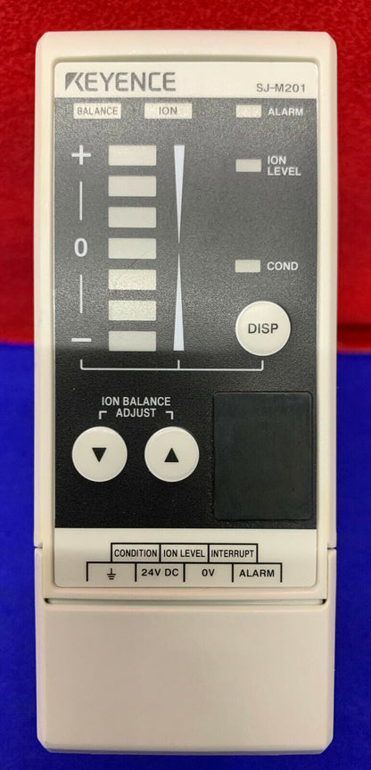 KEYENCE SJ-M201 HIGH PERFORMANCE MICRO STATIC ELIMINATOR-SPOT TYPE AMPLIFIER