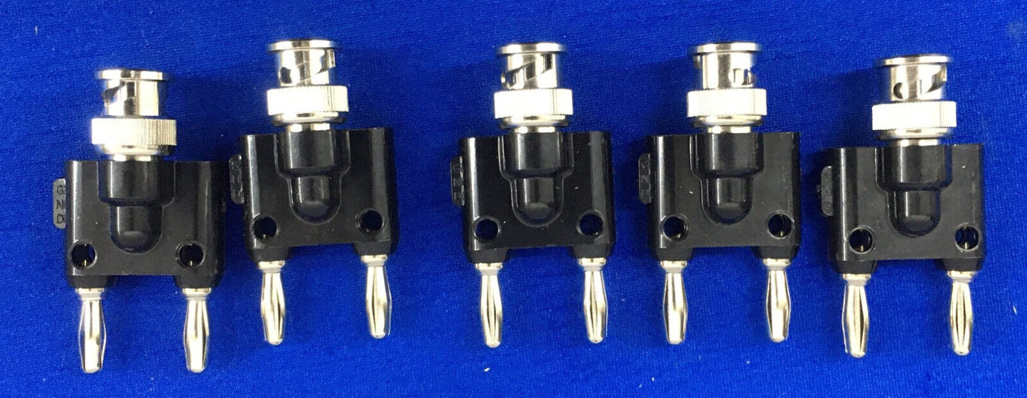 1 PKG Pomona Newark 1270 10M4162 BNC-Stecker auf doppelt stapelbaren Bananenstecker-Adapter