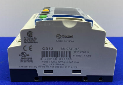 CROUZET CD12 MILLENIUM3 88974043 CONTROLADOR DE INICIO DE SESIÓN PROGRAMABLE 100-240 V PLC