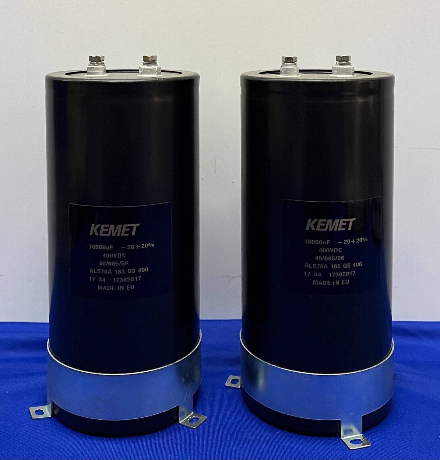 KEMET ALUMINUM ELECTROLYTIC CAPACITORS ALS70A 183 QS 400 ALS70A183QS400 - QTY 2