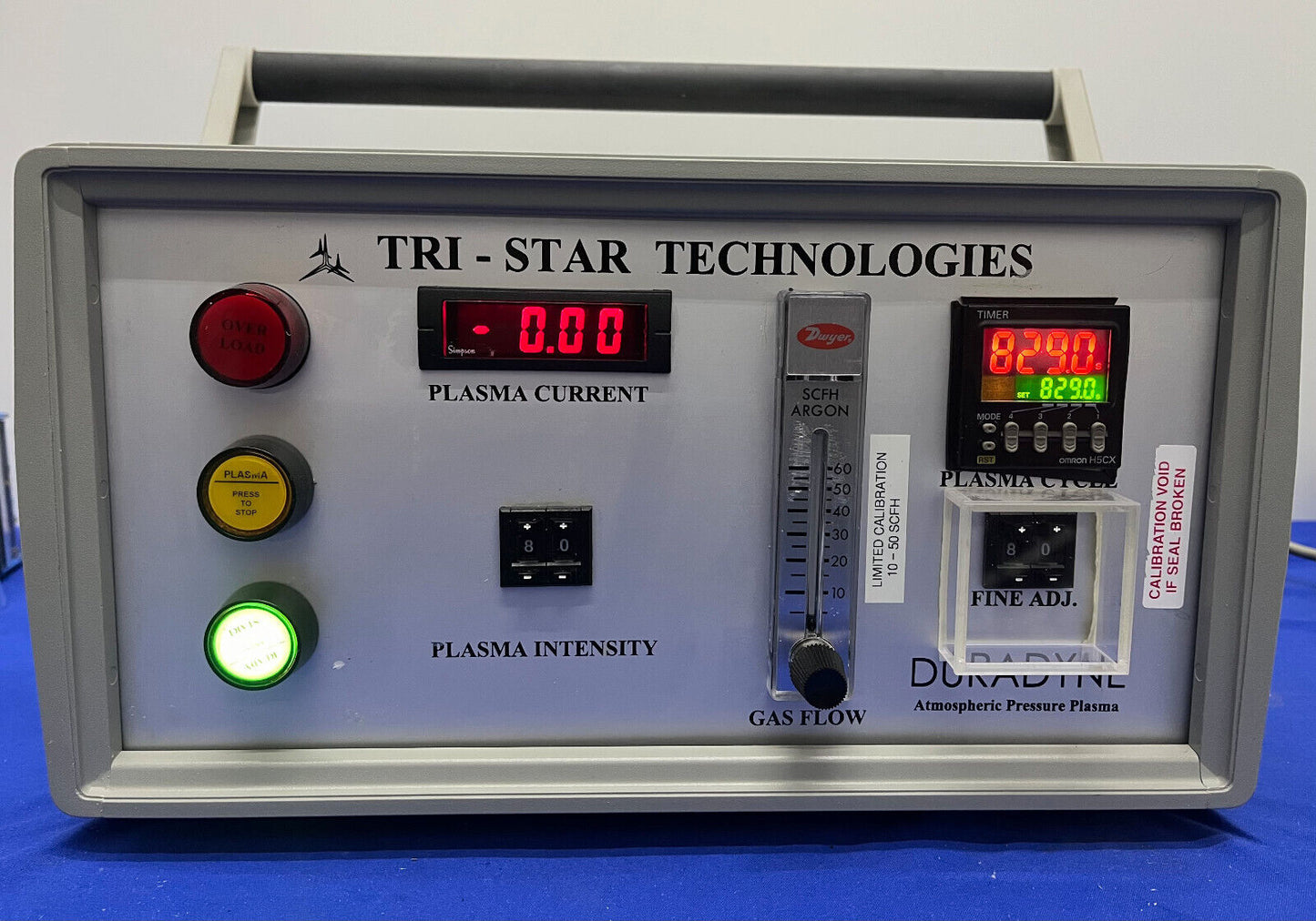 TRI-STAR DURADYNE PT-2000P ATMOSPHERIC PRESSURE PLASMA TREATMENT STATION - PARTS