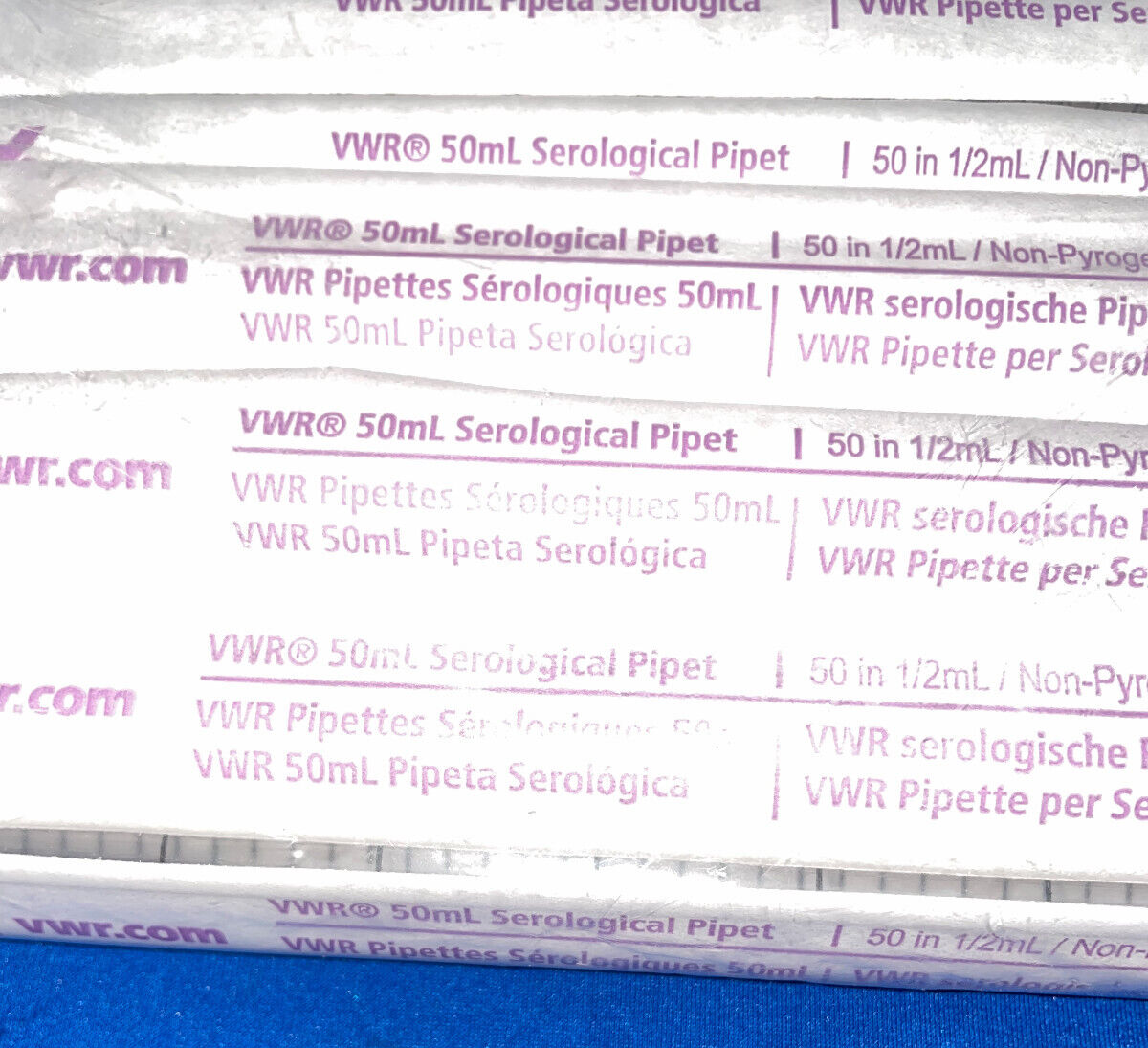 VWR 89130-902 50mL SEROLOGICAL PIPET - 1 PACKAGE QTY 25 PIPETS