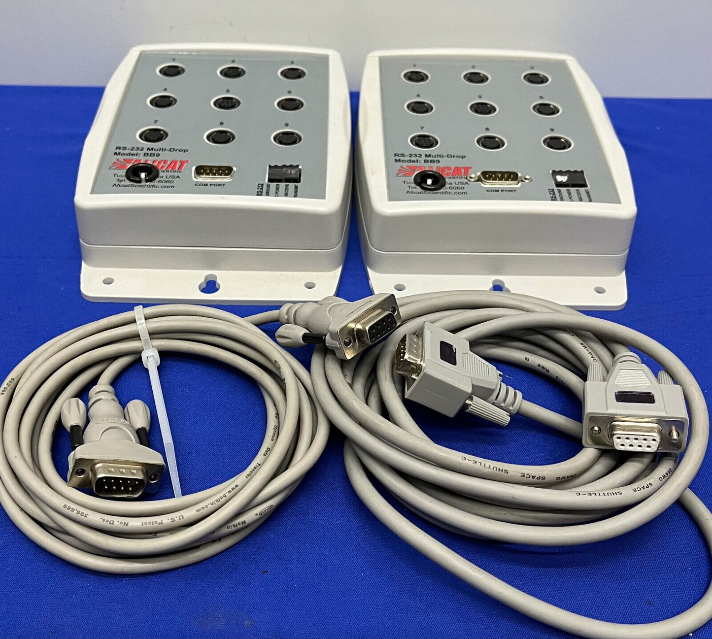 ALICAT SCIENTIFIC BB9 RS-232 MULTI-DROP BREAKOUT BOX 9 PORT - 1 LOT, 2 STÜCK