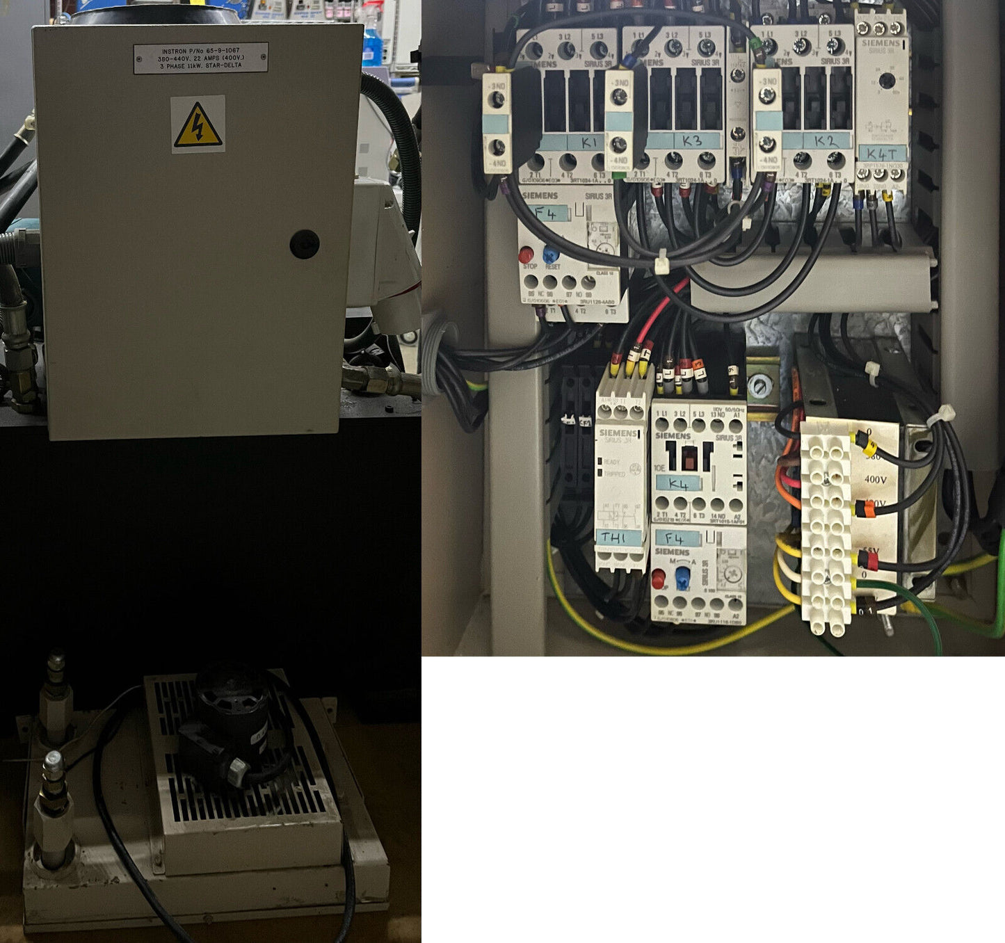 INSTRON 8872 SERVO HYDRAULIC 3420 FATIGUE TESTING SYSTEM - FOR PARTS/REPAIR