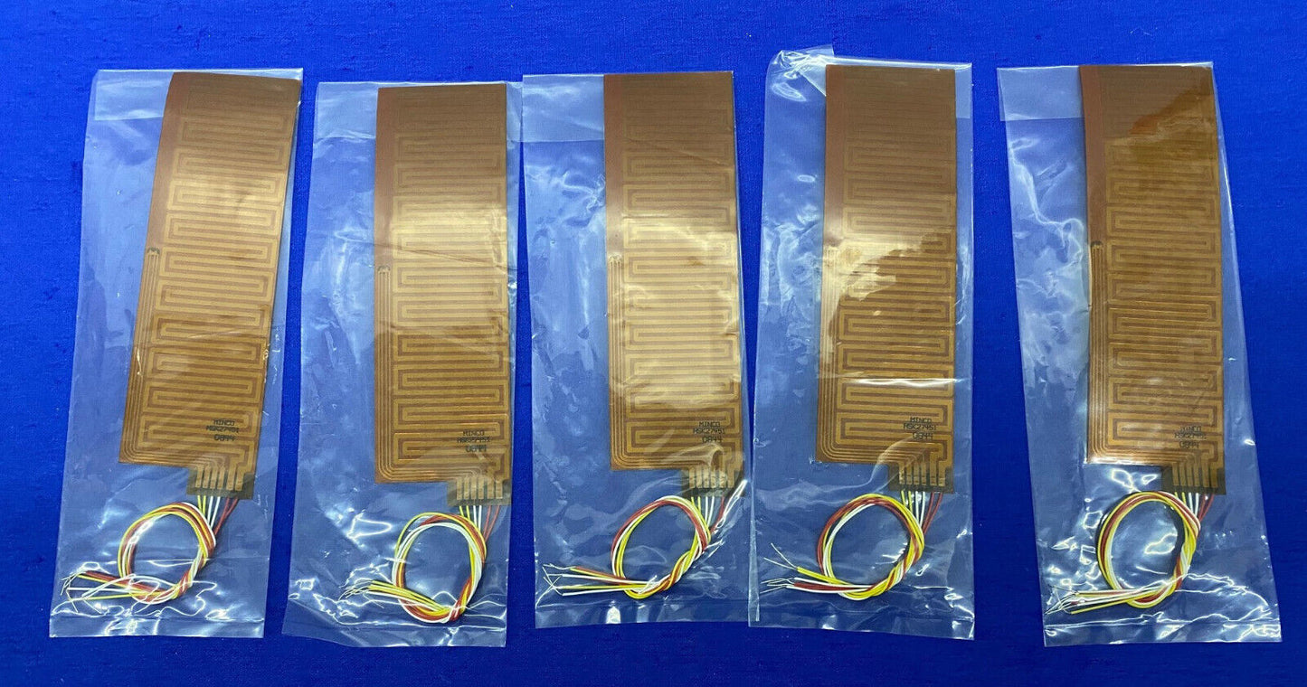 THERMOFOIL FLEXIBLE HEATER W/ ADHESIVE BACK 1 LOT QTY OF 5 - MINCO HSK27451