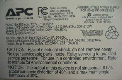 AMERICAN POWER SUPPLY BACK UP CS-350 BK350 IT WILL LIKELY NEED NEW BATTERIES