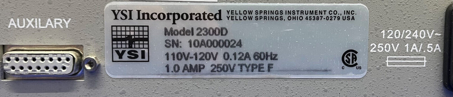 YSI 2300D STAT PLUS GLUKOSE-LAKTAT-ANALYSATOR 110 V-120 V YELLOWSPRINGS - FÜR TEILE 