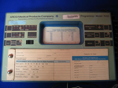 ARCO MEDICAL MH 7000.SN 7006049 PROGRAMMER