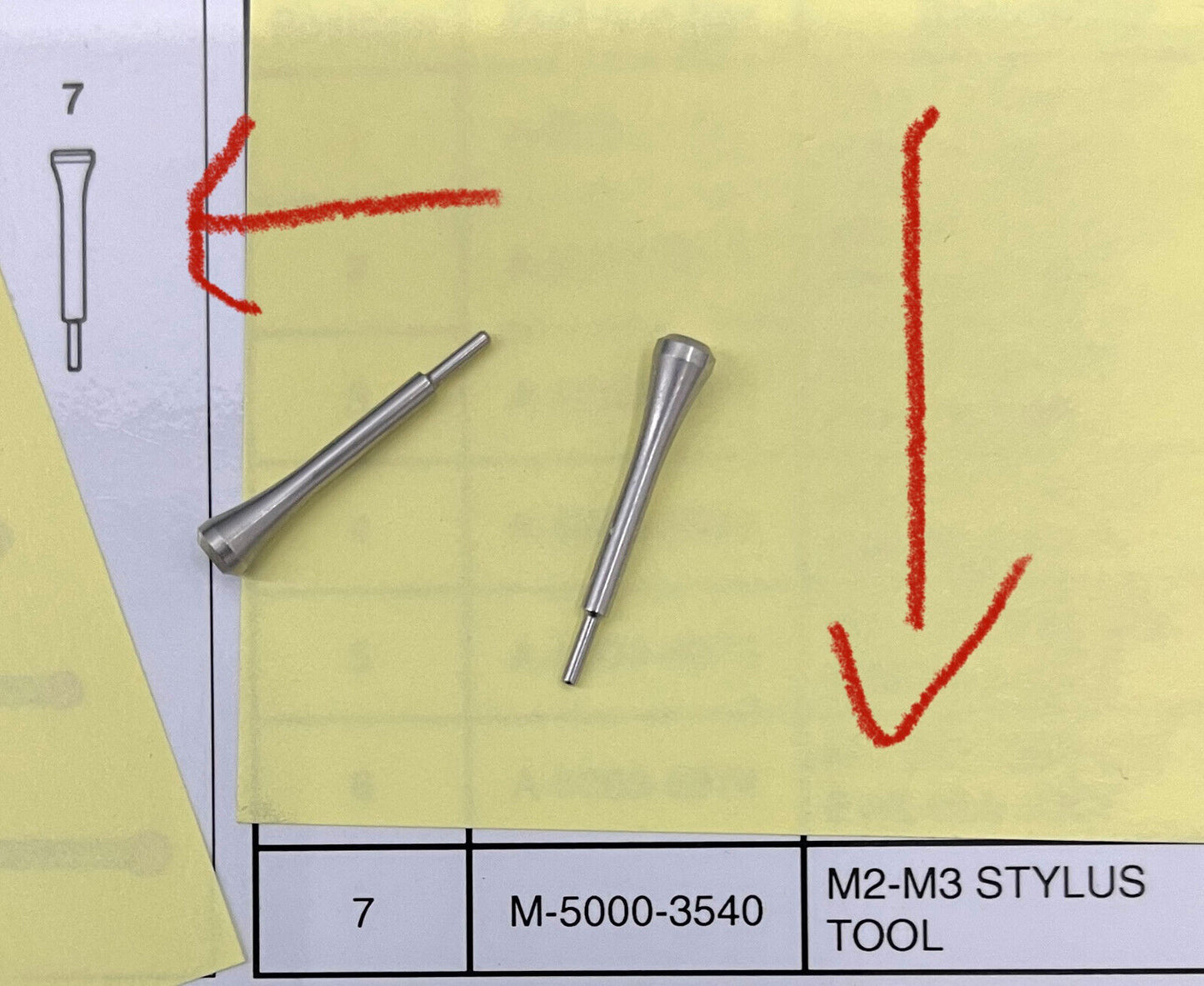 KIT DE LÁPIZ RENISHAW A-5003-615 M3 PARA SM25-1 (FALTAN 2 LÁPIZ)