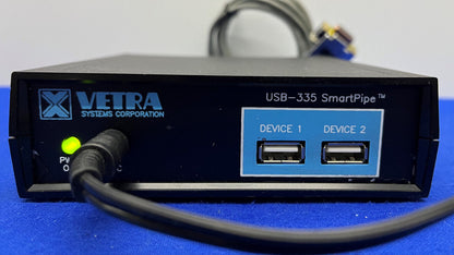 VETRA SYSTEMS SMARTPIPE™ USB-335 CONVERTER 2 PORT USB HUB w/ POWER SUPPLY