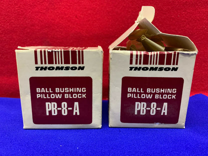 QTY 2 - THOMSON PB-8-A BALL BUSHING PILLOW BLOCKS