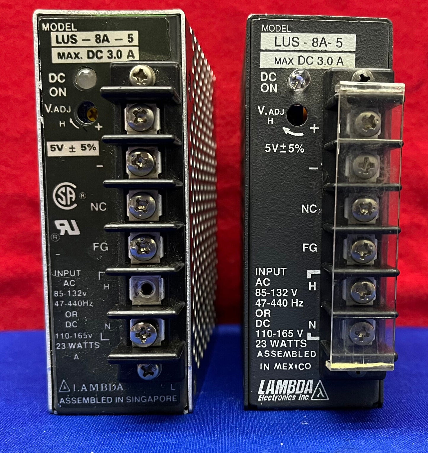 1 LOT QTY OF 2 - LAMBDA LUS-8A-5 POWER SUPPLY