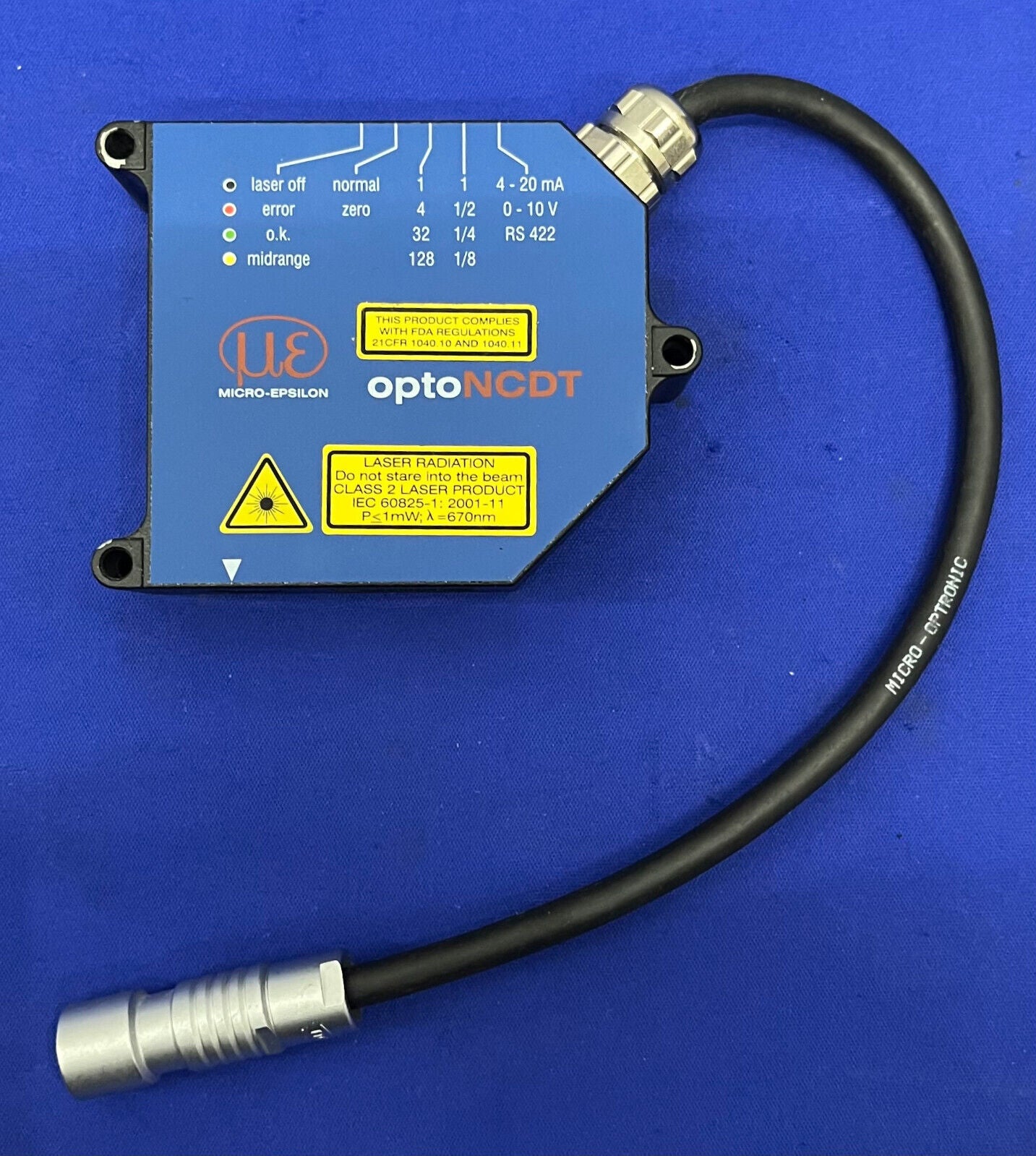 MICRO-EPSILON OPTONCDT LASER OPTONCDT1700 ILD1700-2 SENSOR