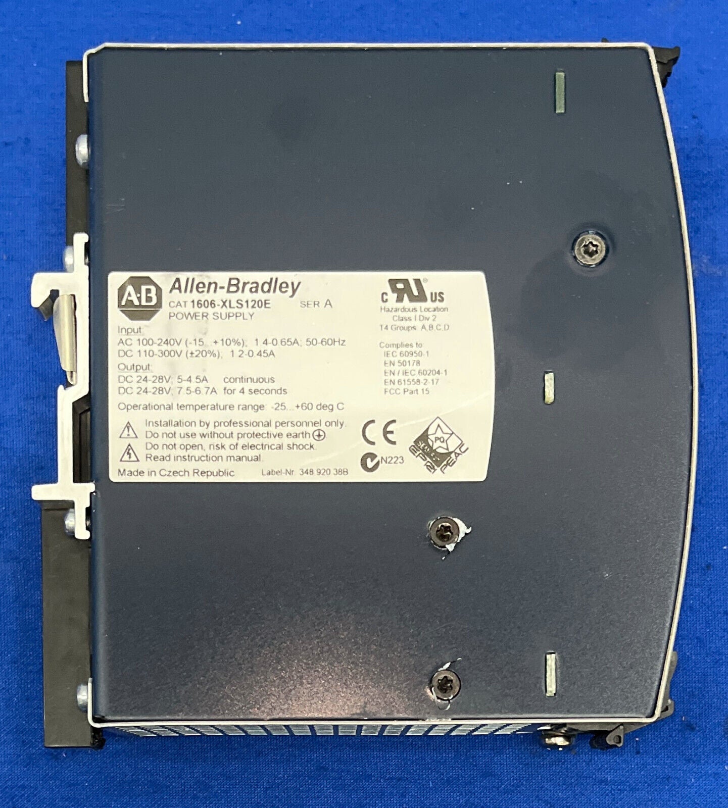 AB ALLEN BRADLEY 1606-XLS / 1606-XLS120E 24VDC POWER SUPPLY