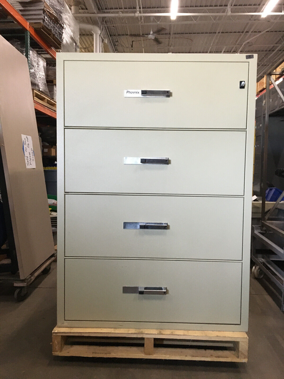 Pheonix File Proof Lateral File Cabinet 4 Drawers NO KEY