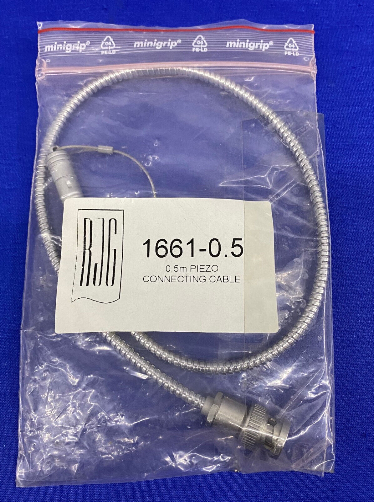 RJG 1661-0.5 CABLE DE CONEXIÓN PIEZOELÉCTRICO DE 0,5 m/CABLE CONECTOR DE SENSOR PIEZOELÉCTRICO