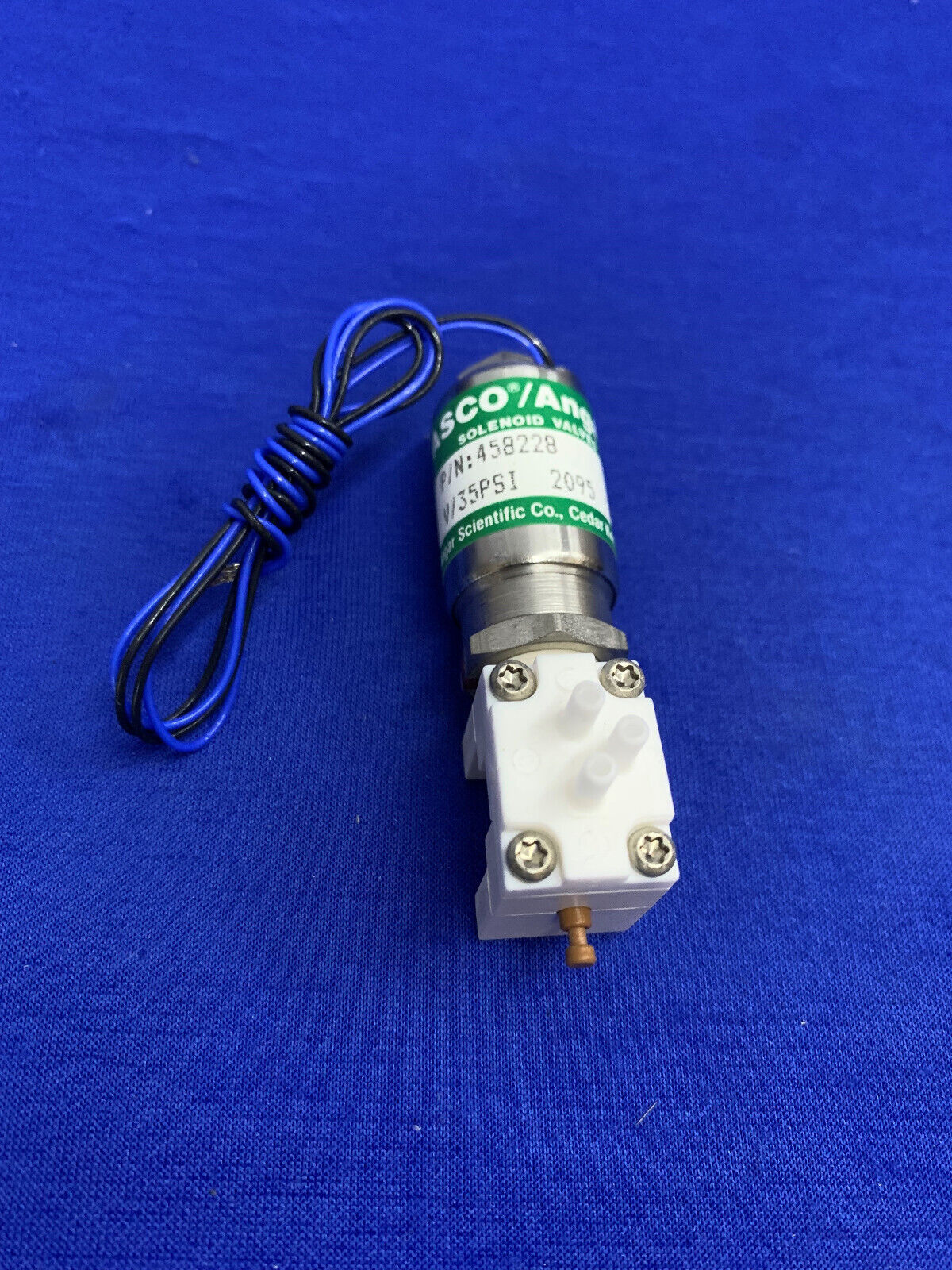 ASCO / ANGAR SOLENOID VALVE P/N 458228 V / 35 PSI 2095