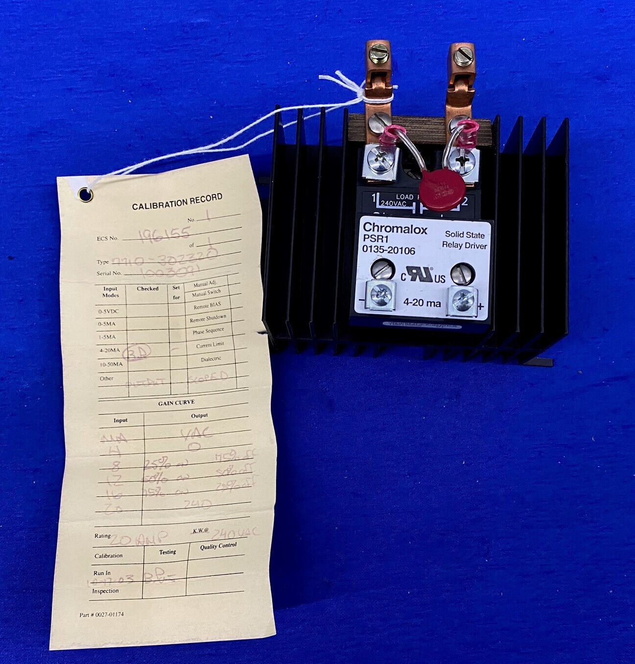 Chromalox 7710-302320 w/ Solid State Relay 4115-20250 & 0135-20106 Relay Driver