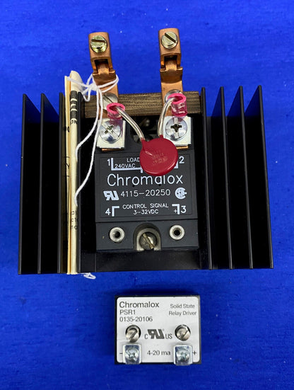 Chromalox 7710-302320 w/ Solid State Relay 4115-20250 & 0135-20106 Relay Driver