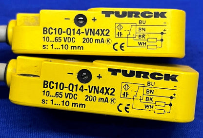 Lote de 2 sensores capacitivos Turck BC10-Q14-AP4X2 de 10 mm de distancia