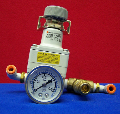 SMC IR2010-N02BG PRECISION MODULAR REGULATOR GAUGE/GAGE 0-0.4 MPa 0-60 PSI