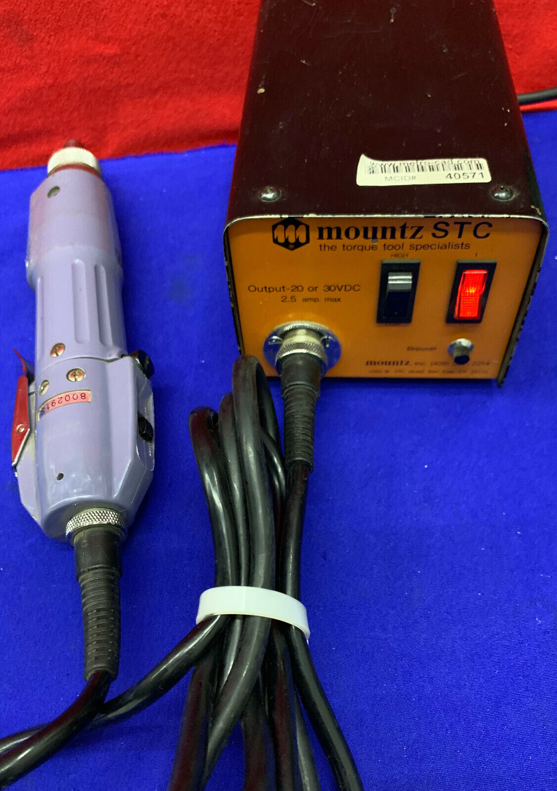 MOUNTZ  STC TORQUE SCREW DRIVER AND POWER SUPPLY