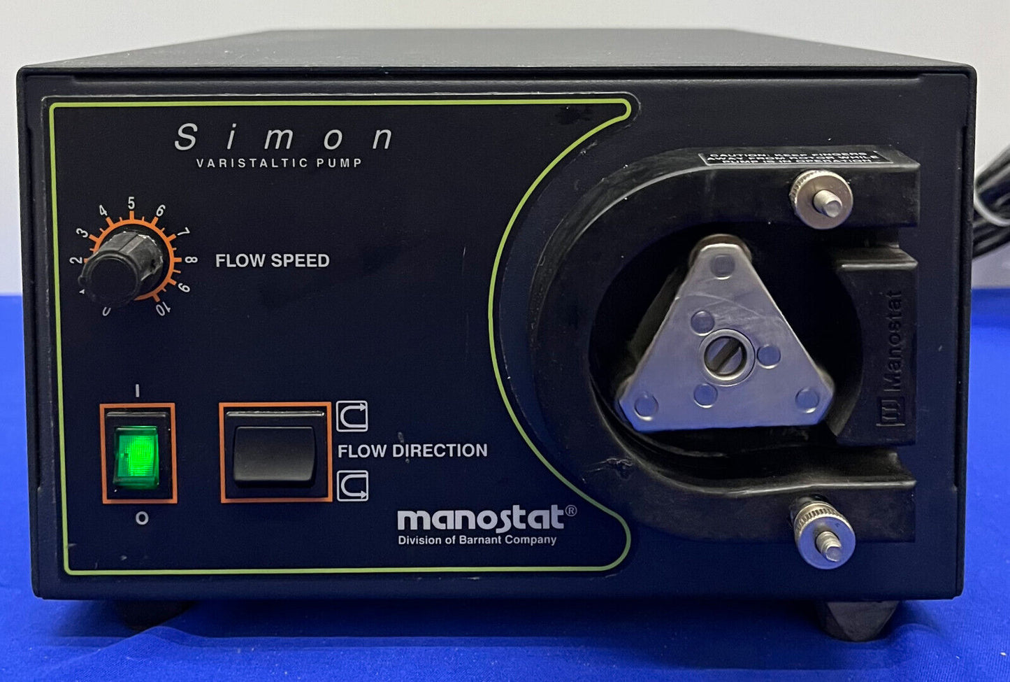 MANOSTAT ® SIMON VARISTALTIC PUMP 72-310-000 115VAC 50/60HZ 2.1A - MISSING COVER