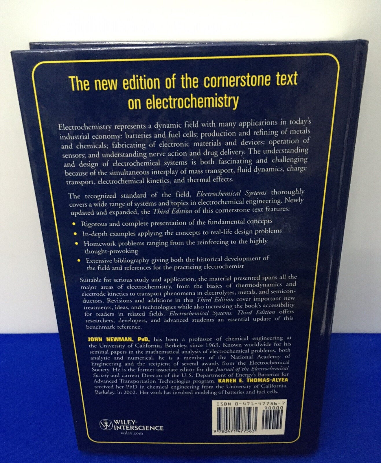 LIBRO DE LA TERCERA EDICIÓN DE SISTEMAS ELECTROQUÍMICOS WILEY-INTERSCIENCE