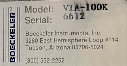 BOECKELER ™ INSTRUMENTS VIA-100K VIDEOBILD-CONTROLLER SN 6612