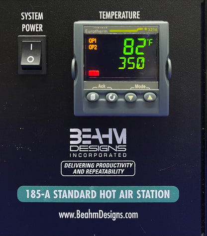 BEAHM DESIGN 185-A STANDARD HOT AIR STATION / Hot Air Box / Hot Box / REFLOW