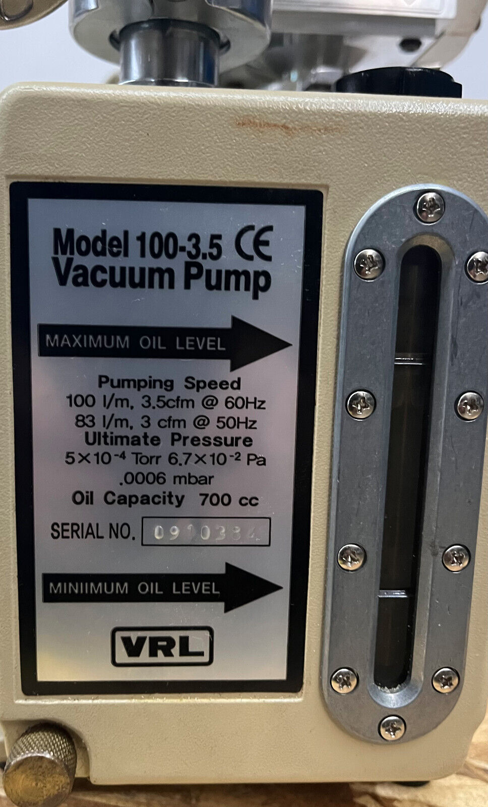 COLE PARMER STABLE TEMP VACUUM OVEN 282A  115V 15A 60HZ