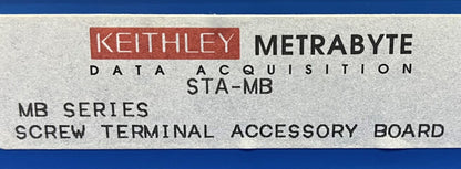 Lot of 2 Keithley Metrabyte STA-MB Screw Terminal Accessory Board MB Series