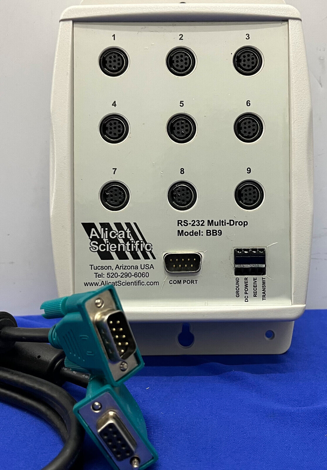 ALICAT BB9 RS-232 MULTI-DROP BREAKOUT BOX 9-PORT