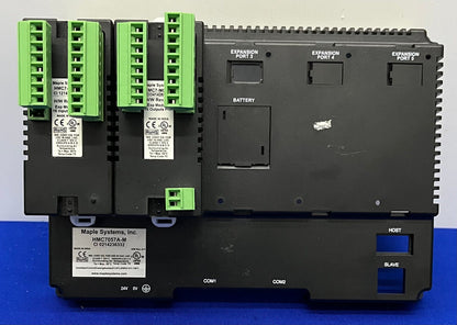 MAPLE SYSTEMS I/O EXPANSION MODULES 1 EA HMC7-MO-03 & HMC7-MI-01  & 1 BACK PANEL