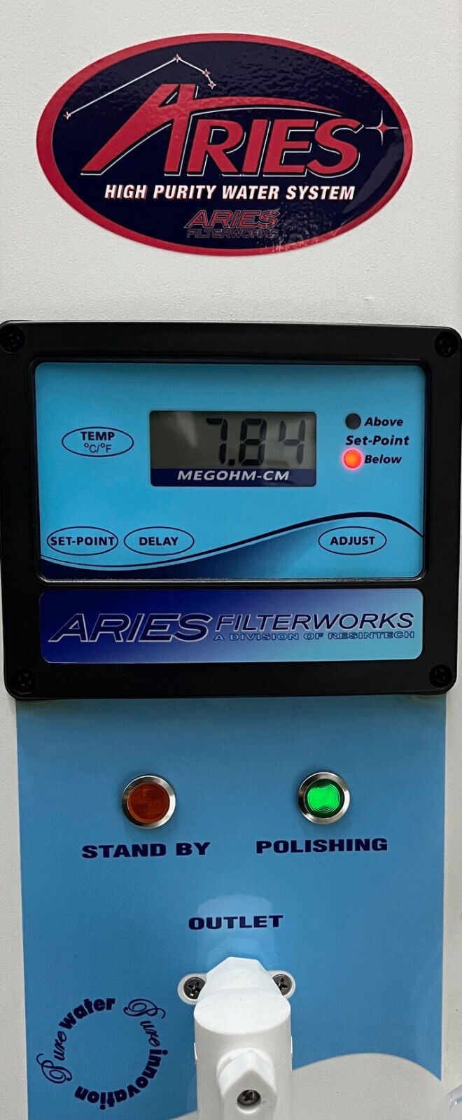 SISTEMA DE PURIFICACIÓN DE AGUA DE ALTA PUREZA ARIES FILTERWORKS ARS-105 - PIEZAS/REPARACIÓN