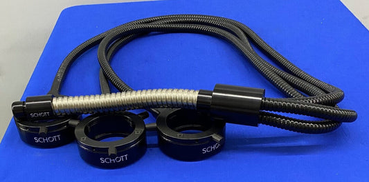 SCHOTT C37392.12.42 1004 - 3 LIGHT GLASS FIBRES ILLUMINATOR OPTIC LIGHT SOURCE