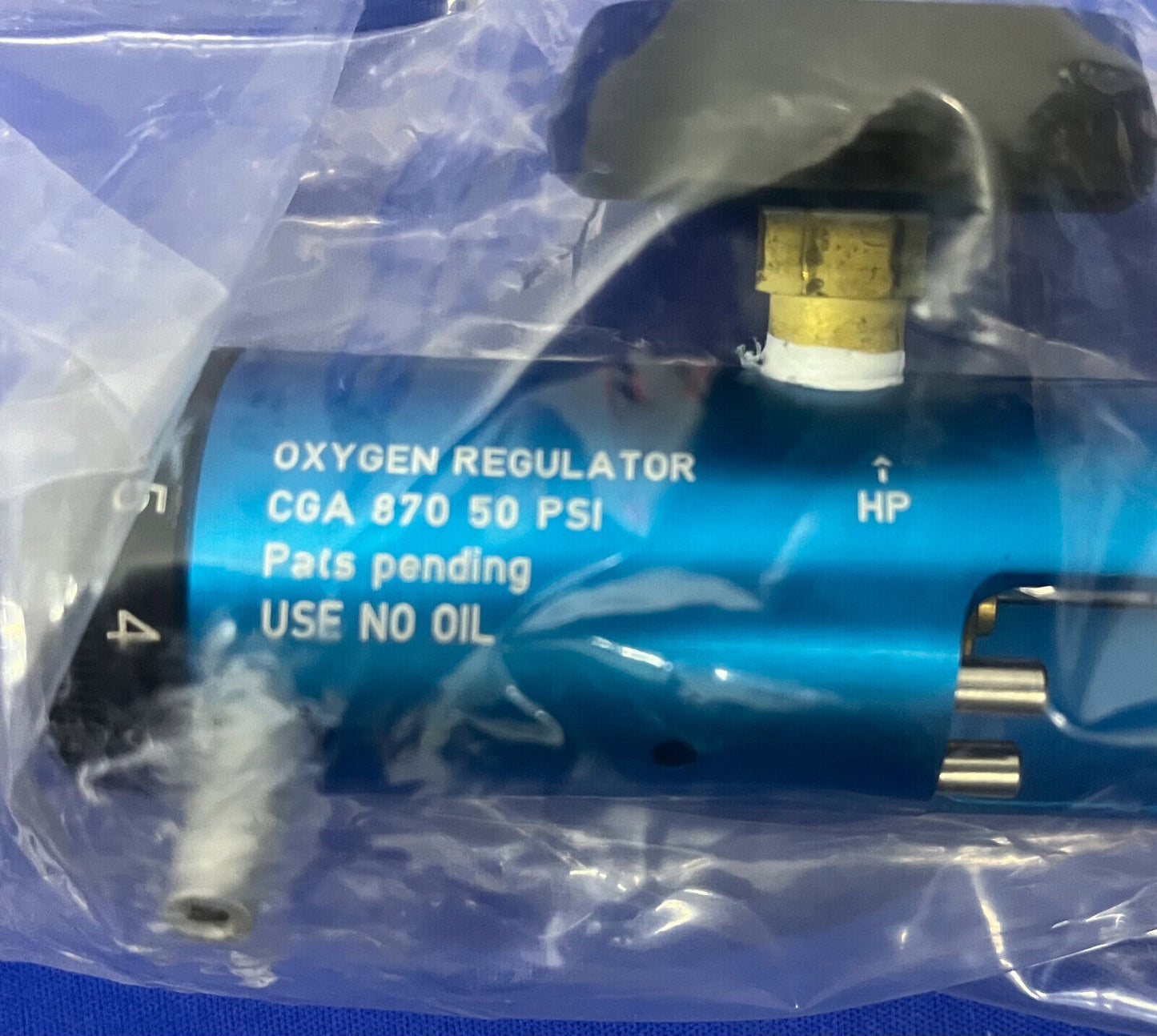 REGULADOR DE OXÍGENO CHAD THERAPEUTICS CH4808-L-BLUE CGA 870 50 PSI