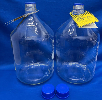 DURAN ®  DWK 218017353 LABORATORY BOTTLE 5000mL GL45 SCREW CAP - 1 LOT QTY 2