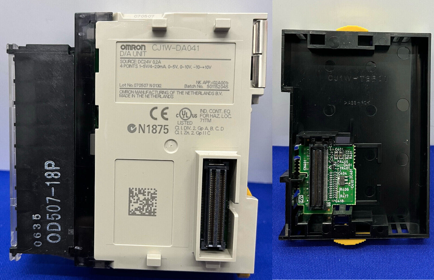 OMRON PLC CJ1W-PA202 w/CPU CJ1M CPU11-ETN,CH1W-ID2211 OD212 AD041-V1 TC002 DA041